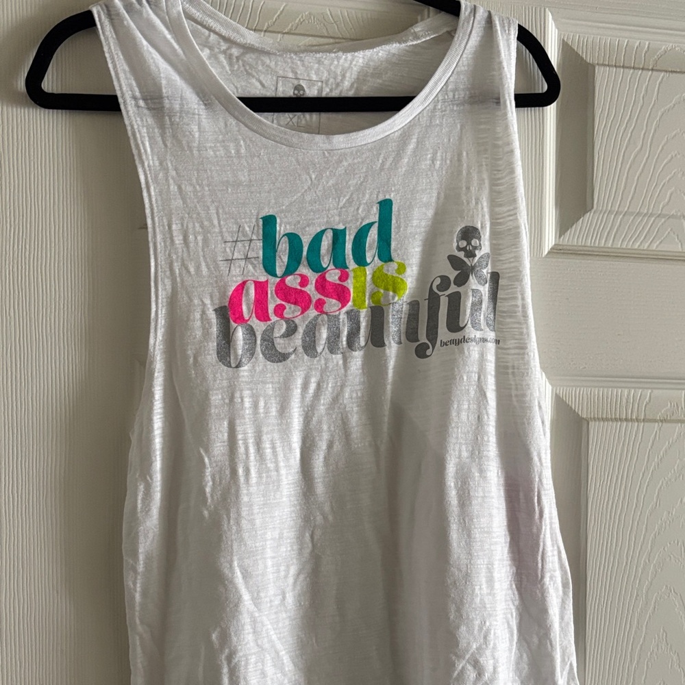 Bench White Graphic Tank Top